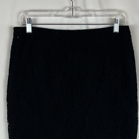 Lauren Ralph Lauren Sheer Black Lace Party Event Pencil Skirt NWT Size 4 - Picture 6 of 13